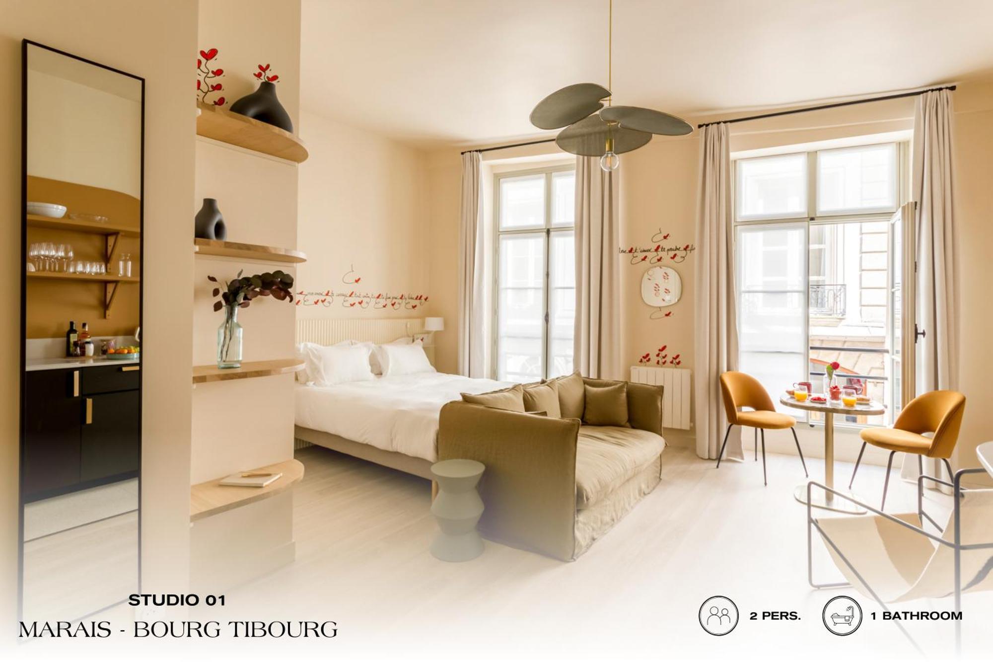 Beauquartier - Marais, Bourg Tibourg Apartman Párizs Kültér fotó