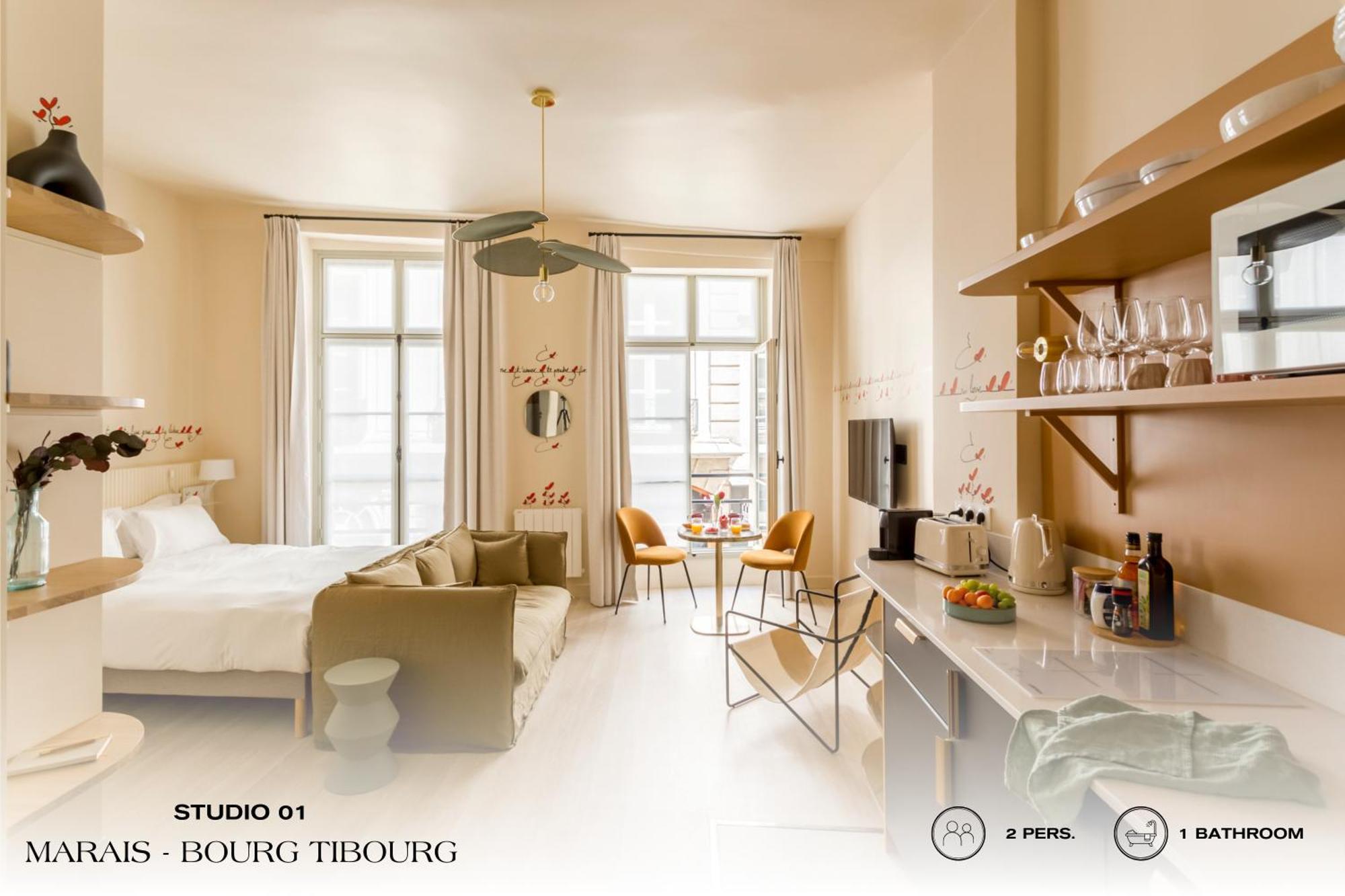 Beauquartier - Marais, Bourg Tibourg Apartman Párizs Kültér fotó