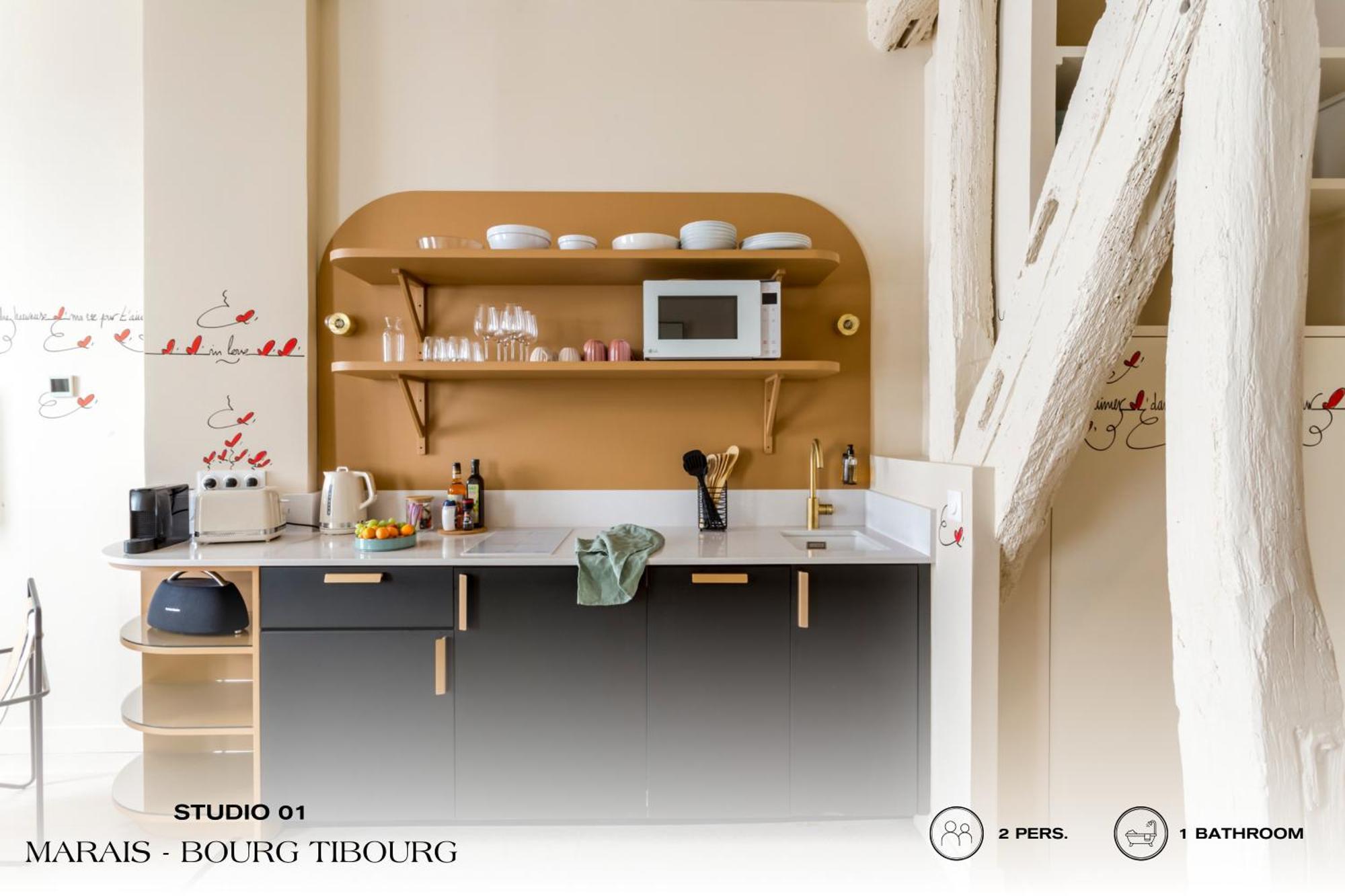 Beauquartier - Marais, Bourg Tibourg Apartman Párizs Kültér fotó