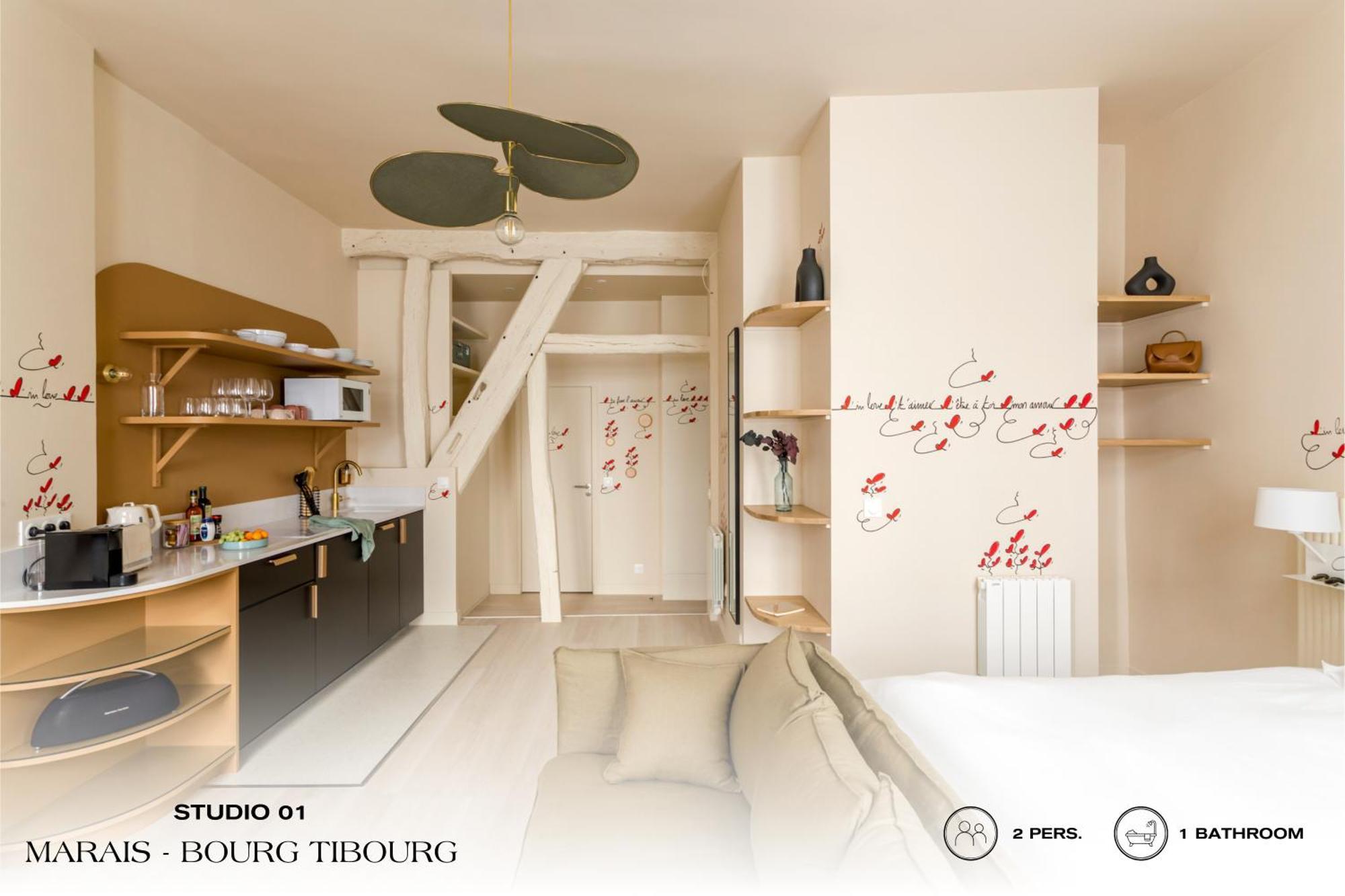 Beauquartier - Marais, Bourg Tibourg Apartman Párizs Kültér fotó
